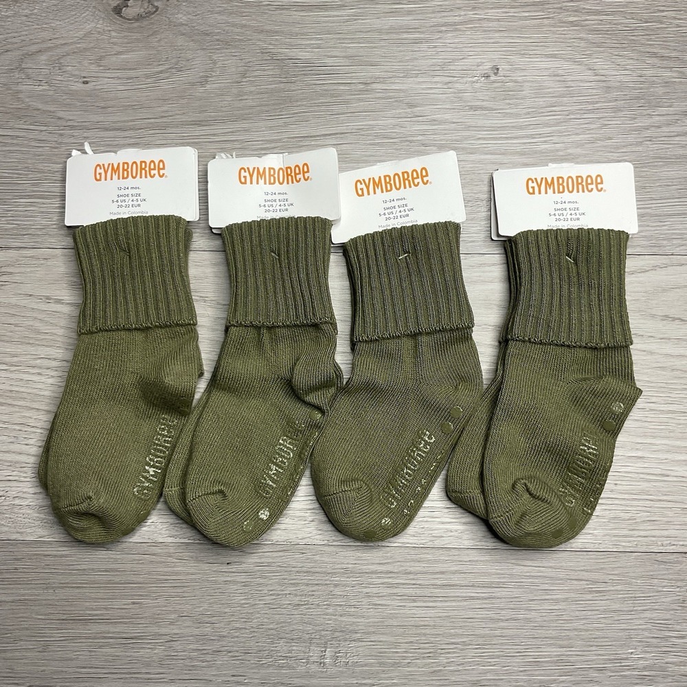Gymboree Basic Green‎ Boys Size 12-24 M Socks NWT